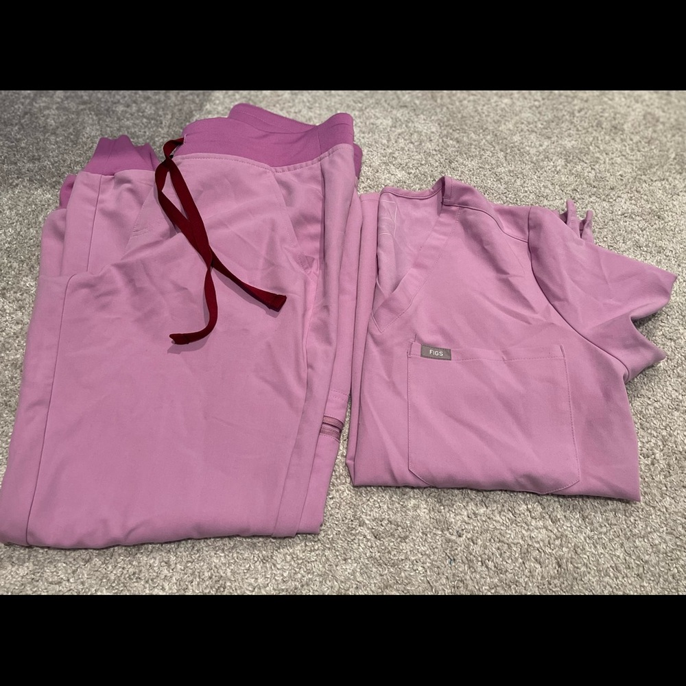 FIGS Scrub Set EEUC *DUSK* Small Catarina + Small Petite Zamora $75